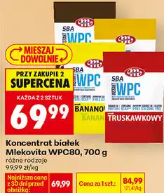 Biedronka Koncentrat białek Mlekovita WPC80 oferta