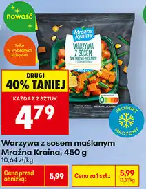 Biedronka Warzywa z sosem maślanym Mroźna Kraina oferta