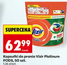 Biedronka Kapsułki do prania Vizir Platinum PODS, 50 szt oferta