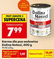 Biedronka Karma dla psa wołowina Dolina Noteci oferta