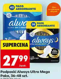 Biedronka Podpaski Always Ultra Mega Paka oferta