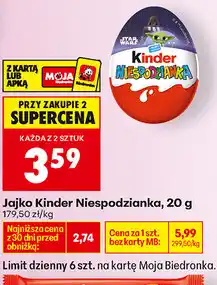 Biedronka Jajko Kinder Niespodzianka oferta