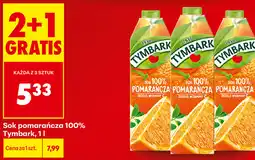 Biedronka Sok pomarańcza 100% Tymbark oferta