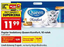 Biedronka Papier toaletowy Queen Komfort, 10 rolek oferta