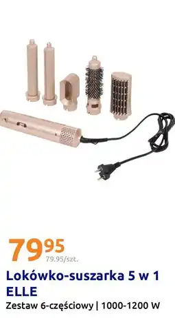 Action Lokówko-suszarka 5 w 1 ELLE Zestaw 6-częściowy | 1000-1200 W oferta