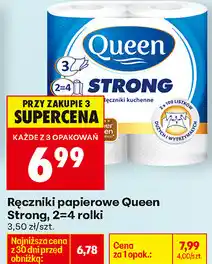 Biedronka Ręczniki papierowe Queen Strong, 2=4 rolki oferta