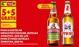 Biedronka PIWO KASZTELAN NIEPASTERYZOWANE, BUTELKA ZWROTNA, 500 ML LUB PIWO ŻYWIEC BUTELKA ZWROTNA oferta