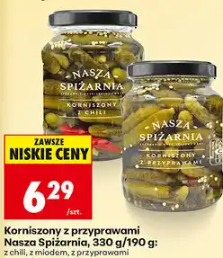 Biedronka Korniszony z przyprawami Nasza Spiżarnia oferta
