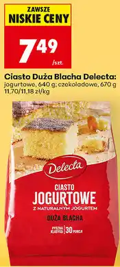 Biedronka Ciasto Duża Blacha Delecta oferta
