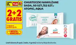 Biedronka CHUSTECZKI NAWILŻANE DADA, 50 SZT./52 SZT.: ATOPIC, AQUA oferta