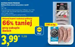 Lidl Kiełbasa biała oferta