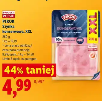Lidl Szynka Pikok oferta