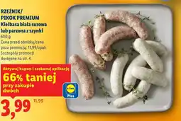 Lidl Kiełbasa biała Pikok oferta