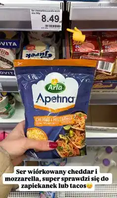 Dino Ser wiórkowany cheddar & mozzarella Apetina oferta