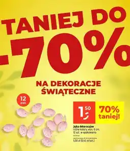 Dealz Jajka dekoracyjne różne kolory, wys. 6 cm, 12 szt. w opakowaniu oferta