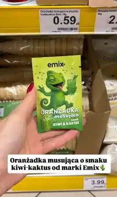 Dino Oranżadka musująca w proszku kiwi & kaktus oferta