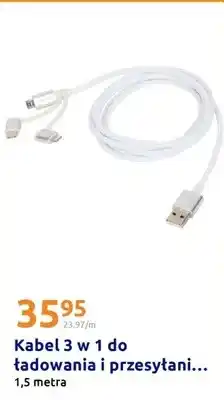 Action Kabel 3 w 1 do ładowania i przesyłania danych 1,5 m oferta