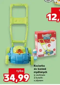 Kaufland Kosiarka do baniek mydlanych w zestawie 2 butelki z płynem oferta