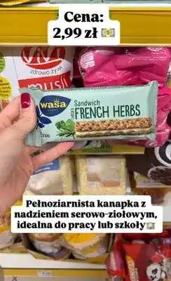 Dino Kanapka sandwich cheese & french herbs pełnoziarnista z nadzieniem serowo-ziołowym oferta