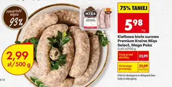 Biedronka Kiełbasa biała Kraina Mięs oferta
