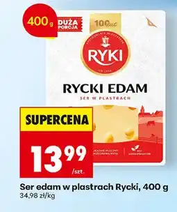 Biedronka Ser Rycki Edam w plastrach oferta