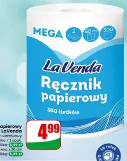 Dino Ręcznik papierowy Mega 300 listków, 2-warstwowy oferta
