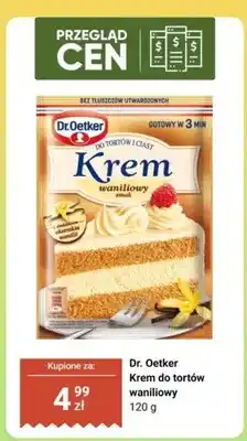 Biedronka Krem do tortów waniliowy oferta