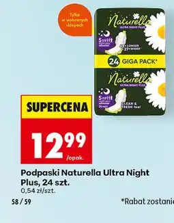 Biedronka Podpaski Naturella oferta
