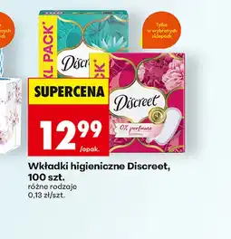 Biedronka Wkładki higieniczne Discreet oferta