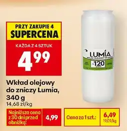 Biedronka Wkład olejowy do zniczy oferta