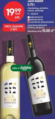 Żabka Jack Rabbit 0,75 l chardonnay, primitivo, merlot, zinfandel oferta