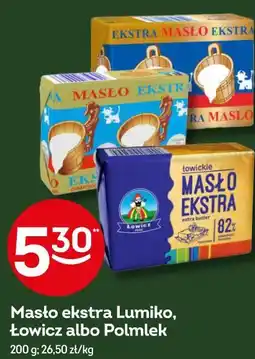 Żabka Masło ekstra Lumiko, Łowicz albo Polmlek oferta