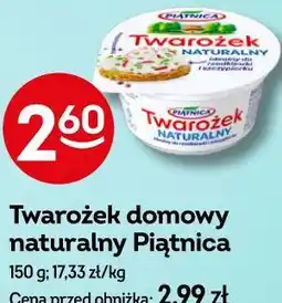 Żabka Twarożek domowy naturalny Piątnica oferta