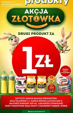 Żabka Akcja Złotówka (różne produkty oferta