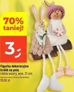Dealz Figurka dekoracyjna królik na pniu oferta