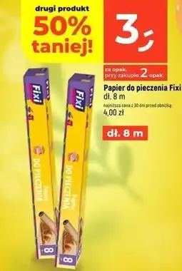 Dealz Papier do pieczenia Fixi dł. 8 m oferta