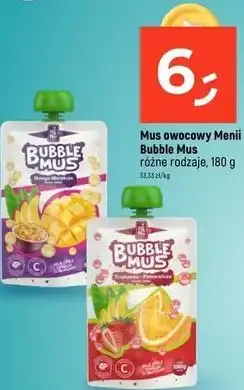 Dealz Mus owocowy Menii Bubble Mus różne rodzaje oferta