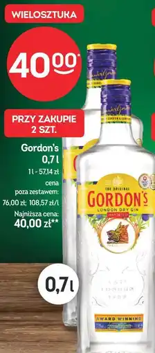 Żabka Gordon's London Dry Gin oferta