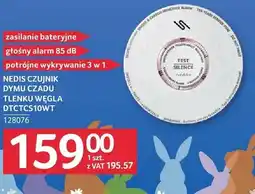 Selgros Czujnik dymu czadu tlenku węgla DTCTCS10WT oferta