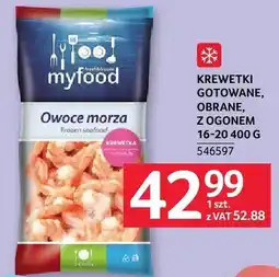 Selgros Krewetki gotowane obrane z ogonem 16-20 oferta