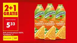 Biedronka Sok pomarańcza 100% 2+1 GRATIS oferta