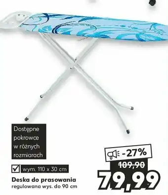 Kaufland Deska do prasowania 110 x 30 cm 1 SZT oferta