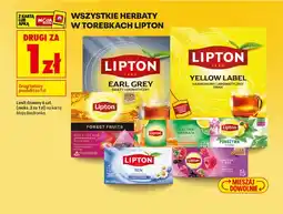 Biedronka Wszystkie herbaty w torebkach Lipton DRUGA ZA 1 ZŁ oferta