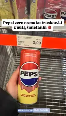ALDI Napój zero o smaku truskawki z nutą śmietanki oferta
