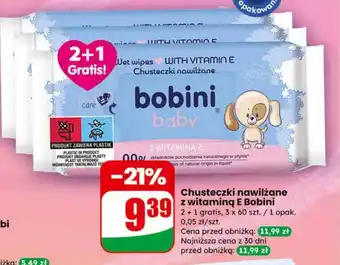 Dino Chusteczki nawilżane Bobini oferta