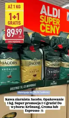 ALDI Kawa ziarnista Café Crema oferta