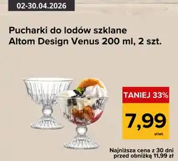 Supeco Pucharki do lodów szklane Venus 200ml, 2szt oferta