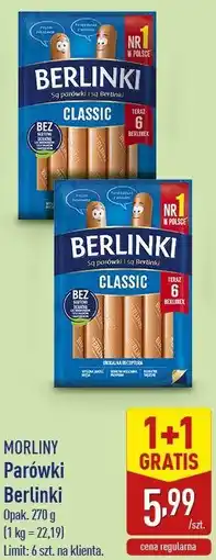 ALDI Parówki Berlinki Opak oferta