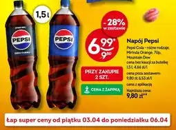 Żabka Napój Pepsi Cola różne rodzaje oferta