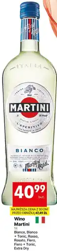 Delikatesy Centrum Wino Martini Bianco, Bianco + Tonic, Rosso, Rosato, Fiero, Fiero + Tonic, Extra Dry oferta